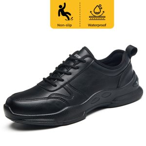 Chef's shoes, anti slip and oil resistant casual shoes, anti slip restaurant work shoes